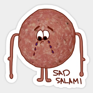 Sad Salami Sticker